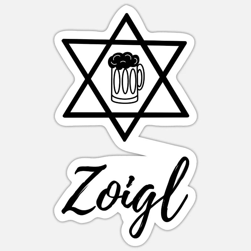 Zoigl Bier - Sticker Größe S (10 x 10 cm) - Mattweiß