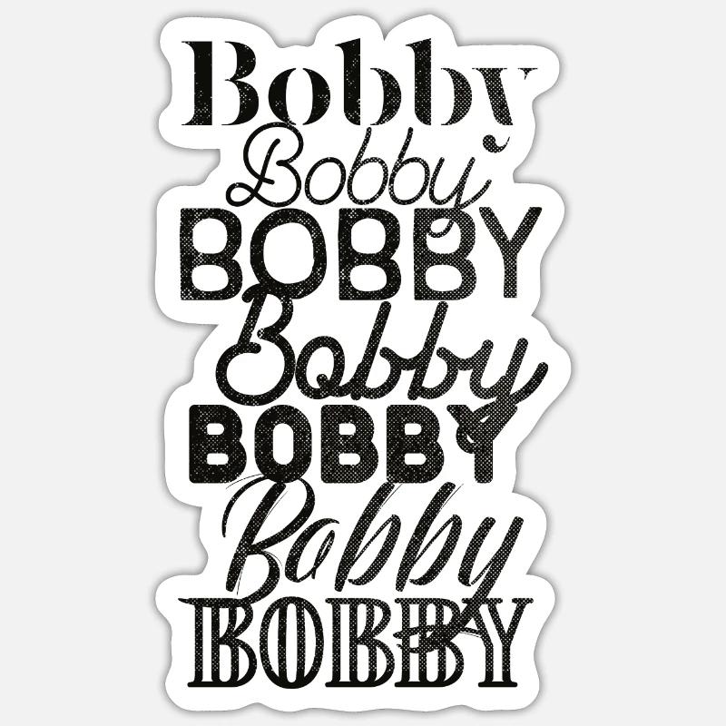 Bobby - Sticker size S (10 x 10 cm) - white matte