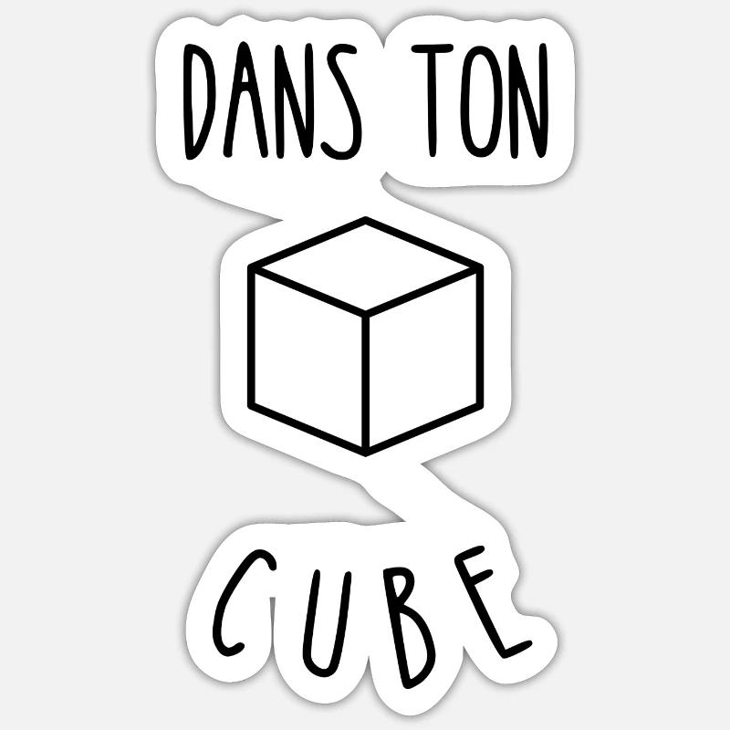 dans ton cube Sticker taille S (10 x 10 cm)