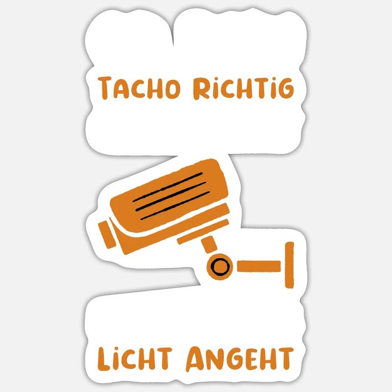 Tacho Tuning Auto Spruch Geschenk Sticker Größe S (10 x 10 cm)