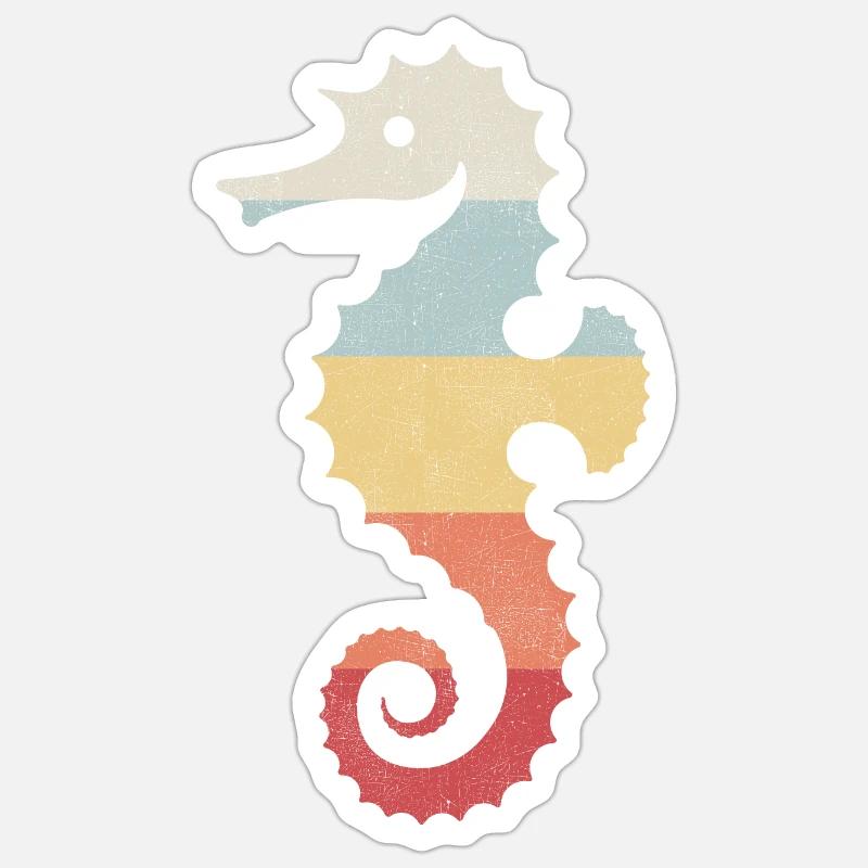 Seepferdchen Sticker Größe S (10 x 10 cm)