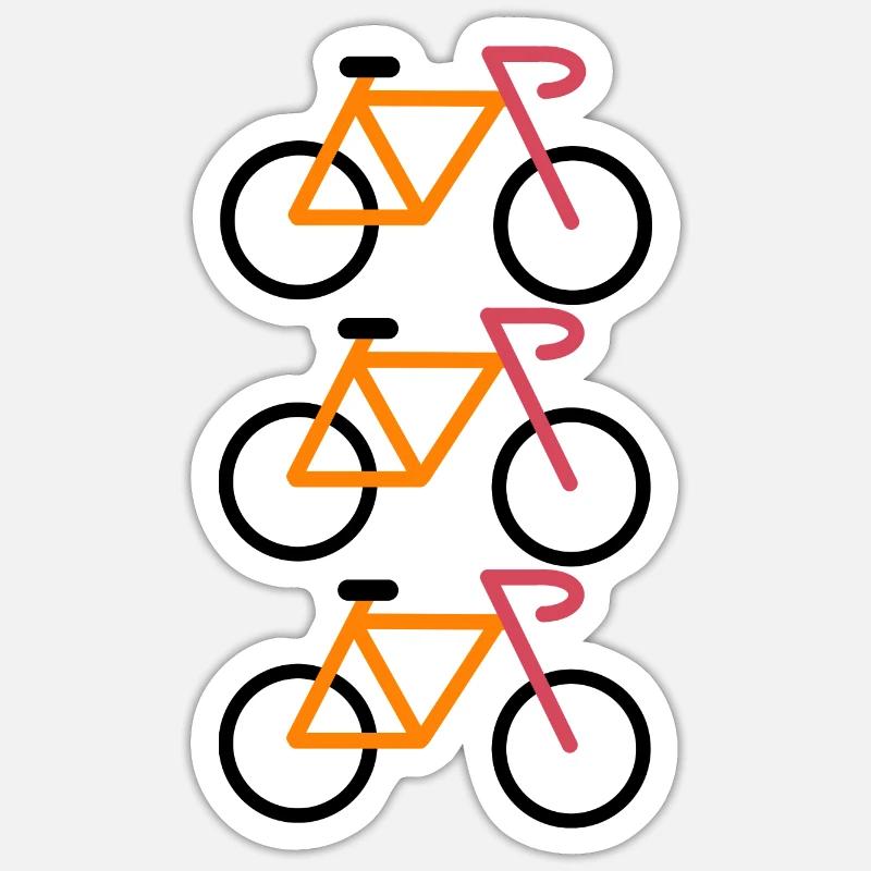 Bicycle - Sticker Größe S (10 x 10 cm) - Mattweiß