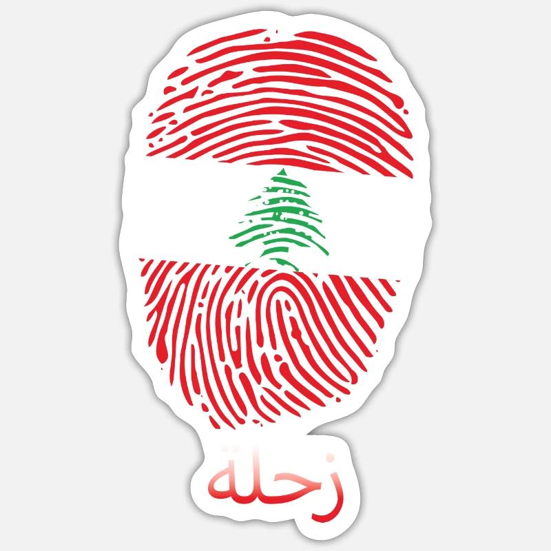 ZAHLE Libanese Libanon Libanesin Libanesisch Sticker Größe S (10 x 10 cm)