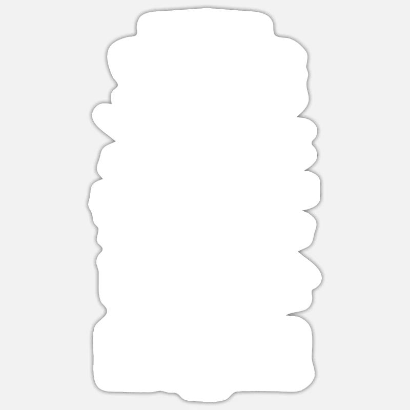 Poulet - Sticker taille S (10 x 10 cm) - blanc mat