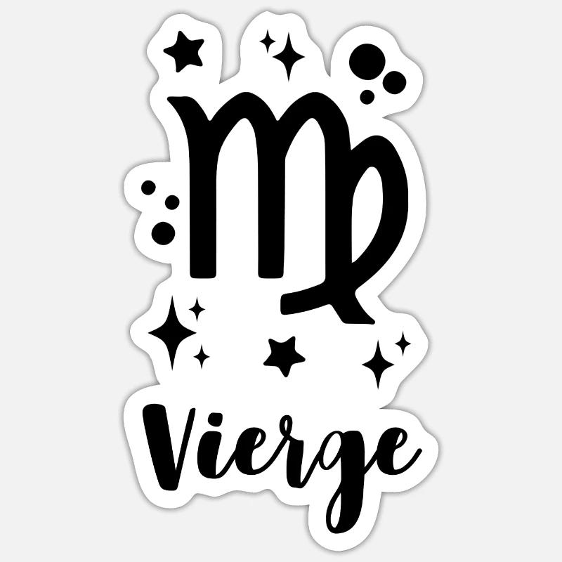 vierge - Sticker taille S (10 x 10 cm) - blanc mat