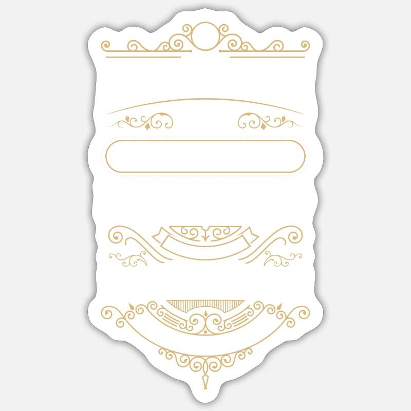 Architekt Design - Sticker Größe S (10 x 10 cm) - Mattweiß