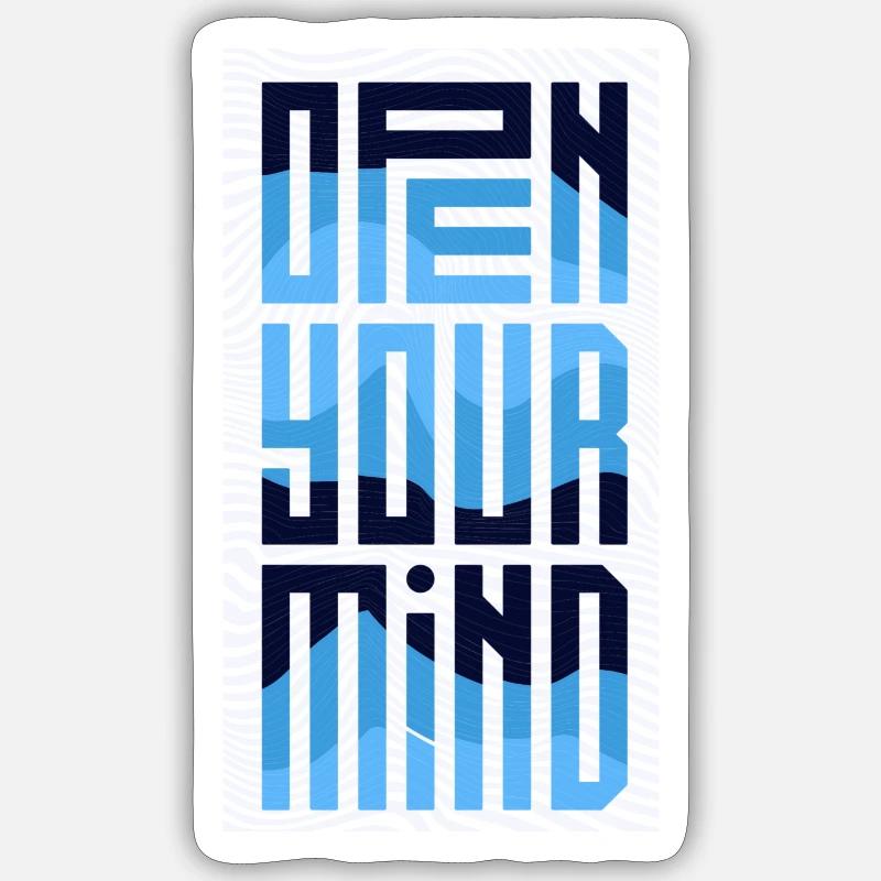 Open your mind........ Sticker taille S (10 x 10 cm)