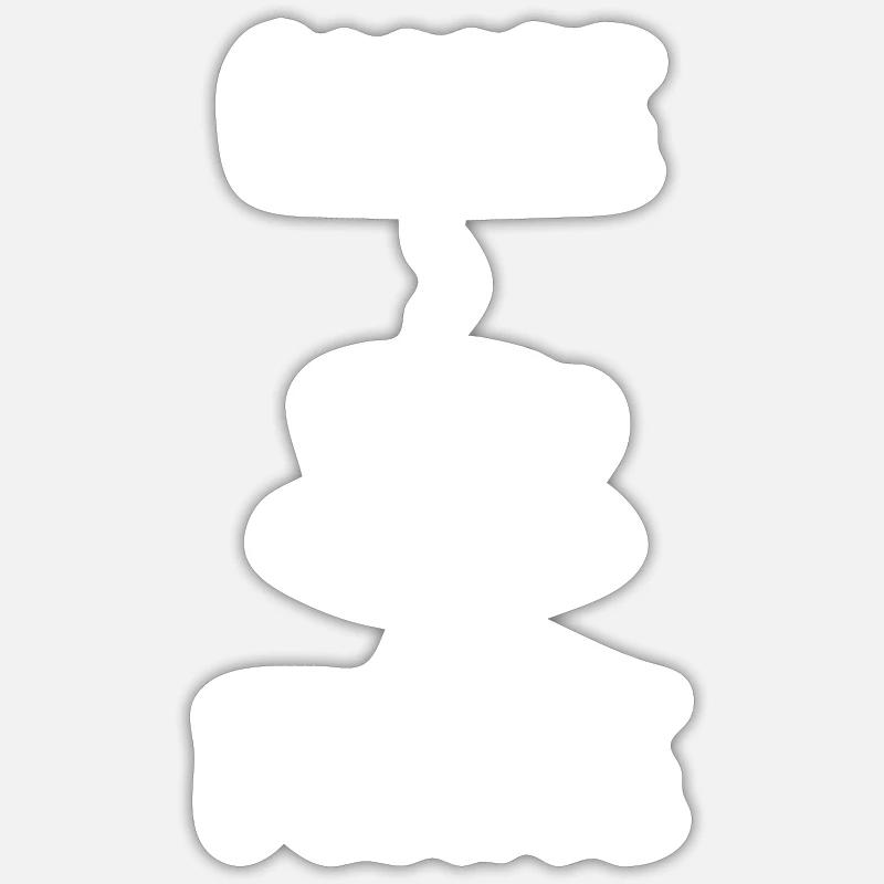 Coffee please - Sticker taille S (10 x 10 cm) - blanc mat
