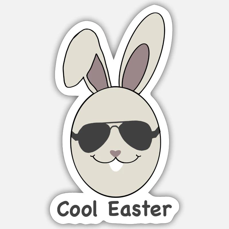 Cool Easter Sticker Größe S (10 x 10 cm)
