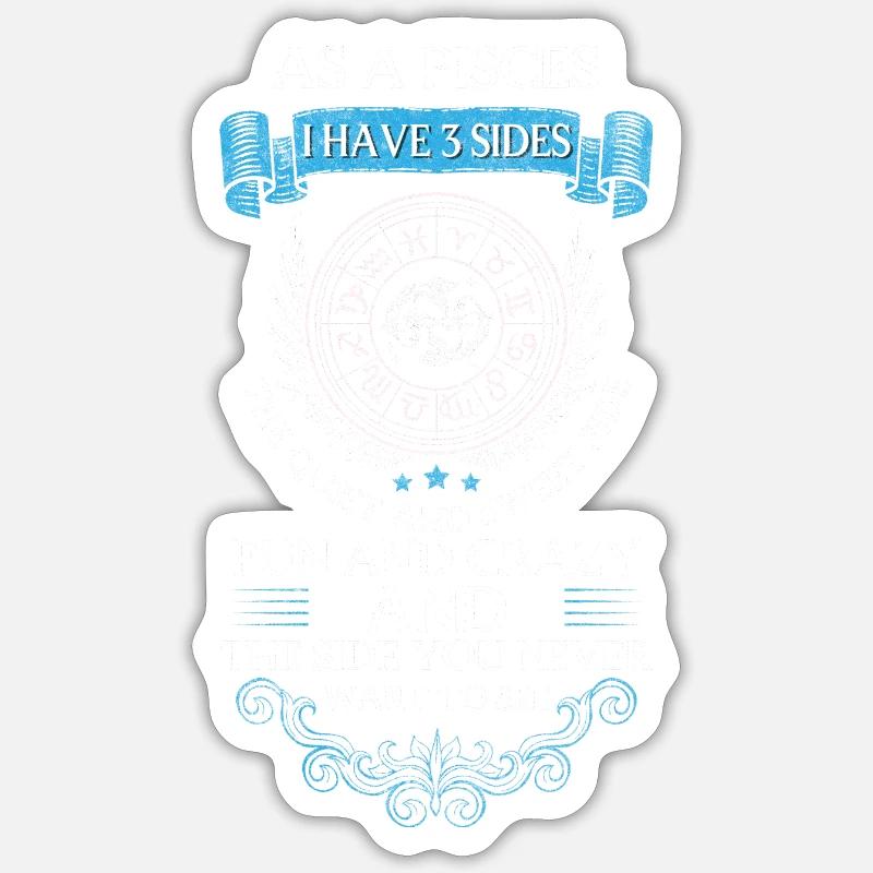 Pisces Water Constellation Superstition Sticker size S (10 x 10 cm)