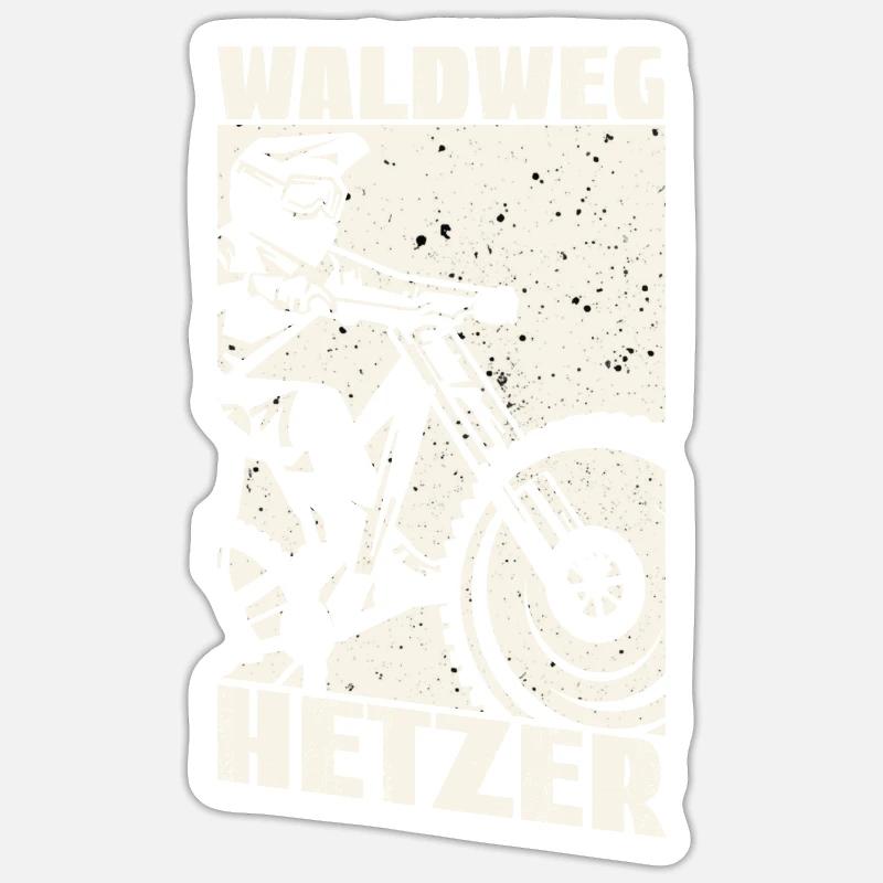 Waldweg Hetzer Sticker Größe S (10 x 10 cm)