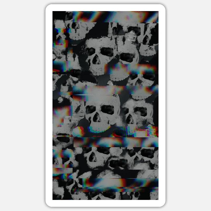 Katakomben - Sticker Größe S (10 x 10 cm) - Mattweiß