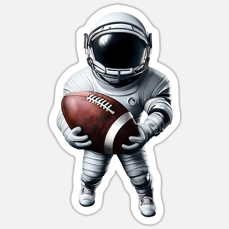 Touchdown in space Sticker size S (10 x 10 cm)