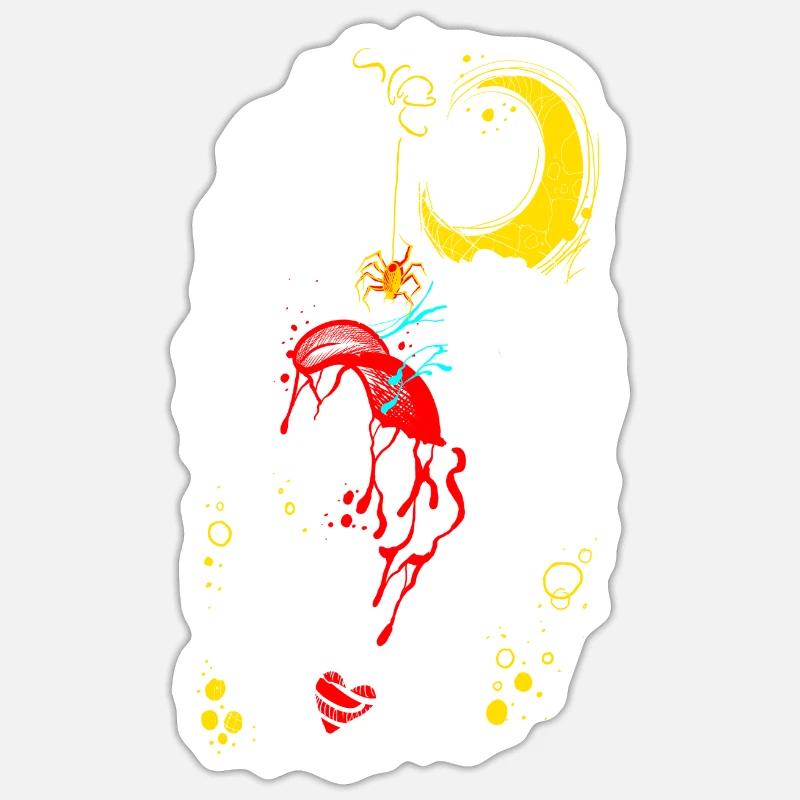 Gothique - Sticker taille S (10 x 10 cm) - blanc mat