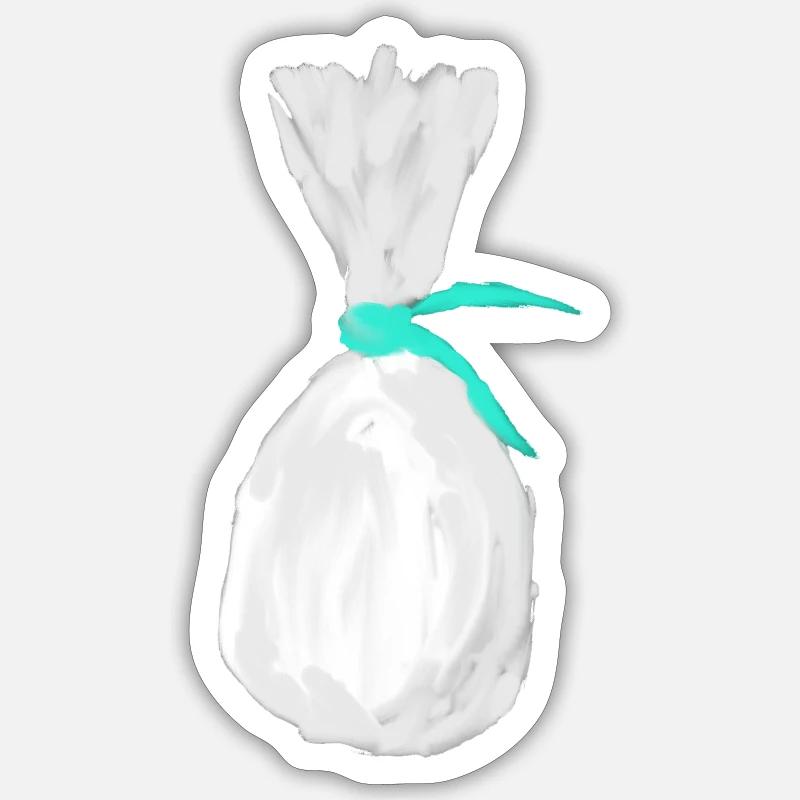A CHICKEN - Sticker size S (10 x 10 cm) - white matte