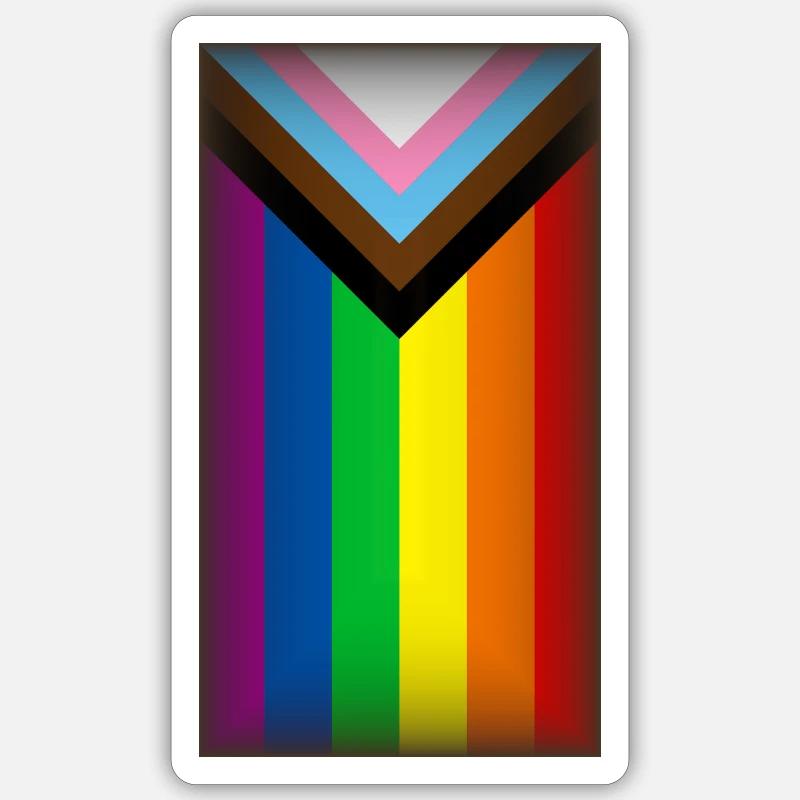 Pride Flag Vignette Sticker size S (10 x 10 cm)