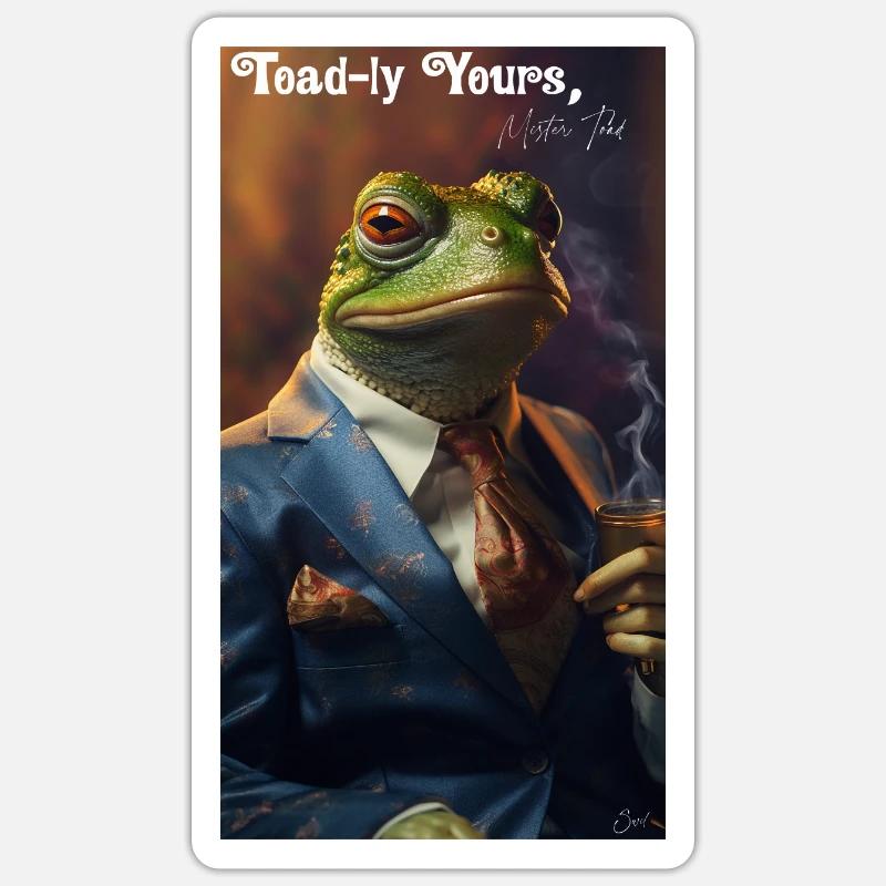 Crapaud Sticker taille S (10 x 10 cm)