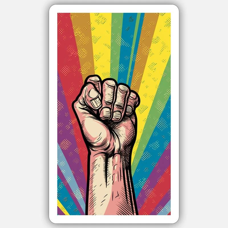 Faust Sticker Größe S (10 x 10 cm)