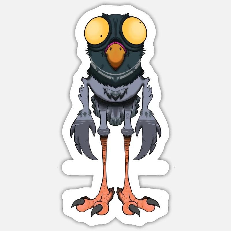 Taube - Sticker Größe S (10 x 10 cm) - Mattweiß