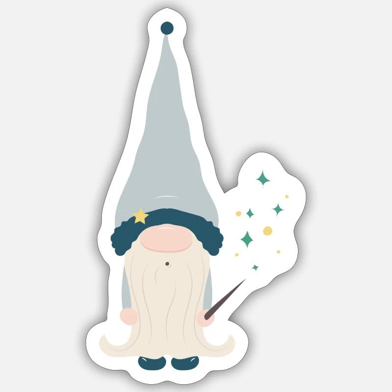Assistant Gnome Sticker taille S (10 x 10 cm)
