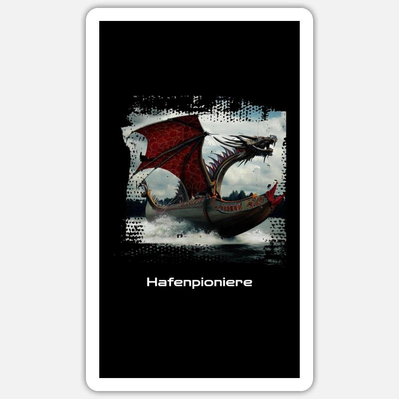 Drachenboot Sticker Größe S (10 x 10 cm)