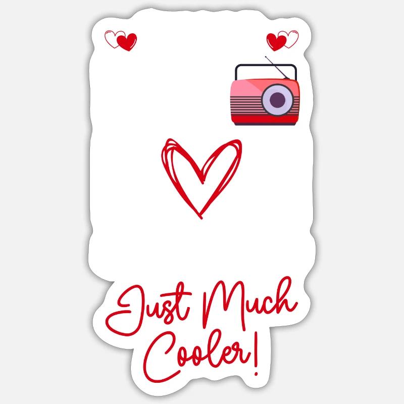 Moderator Ansager Programmsprecher Show - Sticker Größe S (10 x 10 cm) - Mattweiß
