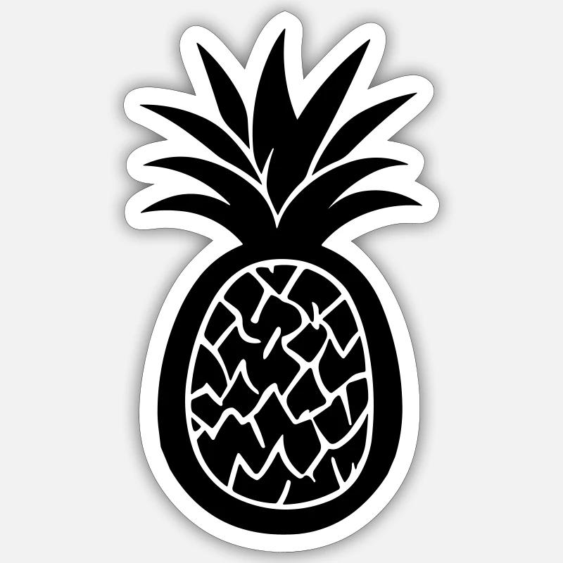 pineapple Sticker size S (10 x 10 cm)