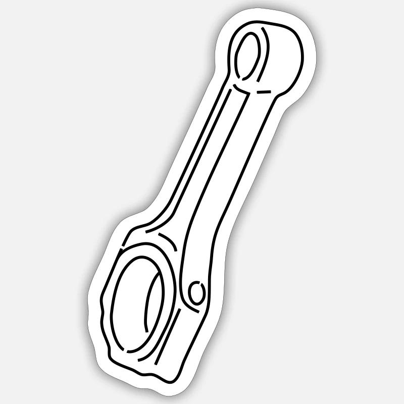 Engine connecting rod Sticker size S (10 x 10 cm)