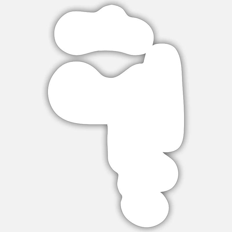 Visage - VECTOR Sticker taille S (10 x 10 cm)