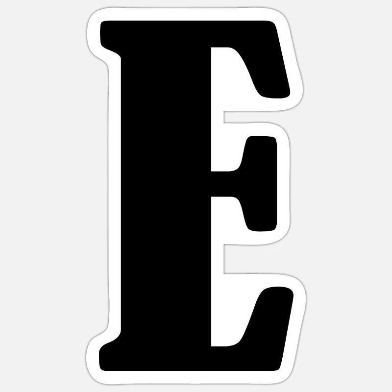 E - Sticker taille S (10 x 10 cm) - blanc mat