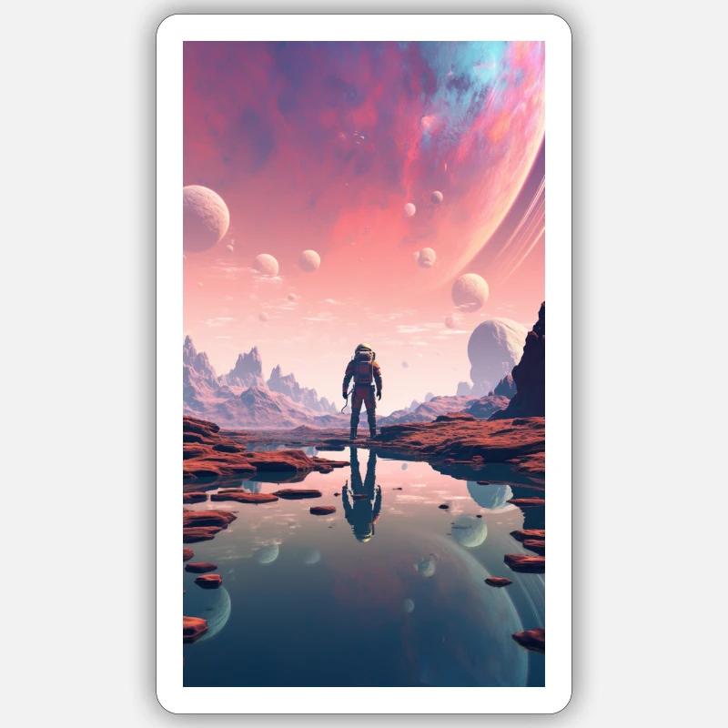 Odyssée de l’espace Sticker taille S (10 x 10 cm)