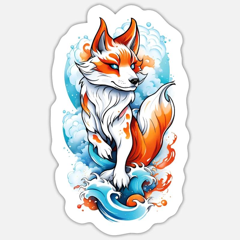 Fuchs Sticker Größe S (10 x 10 cm)