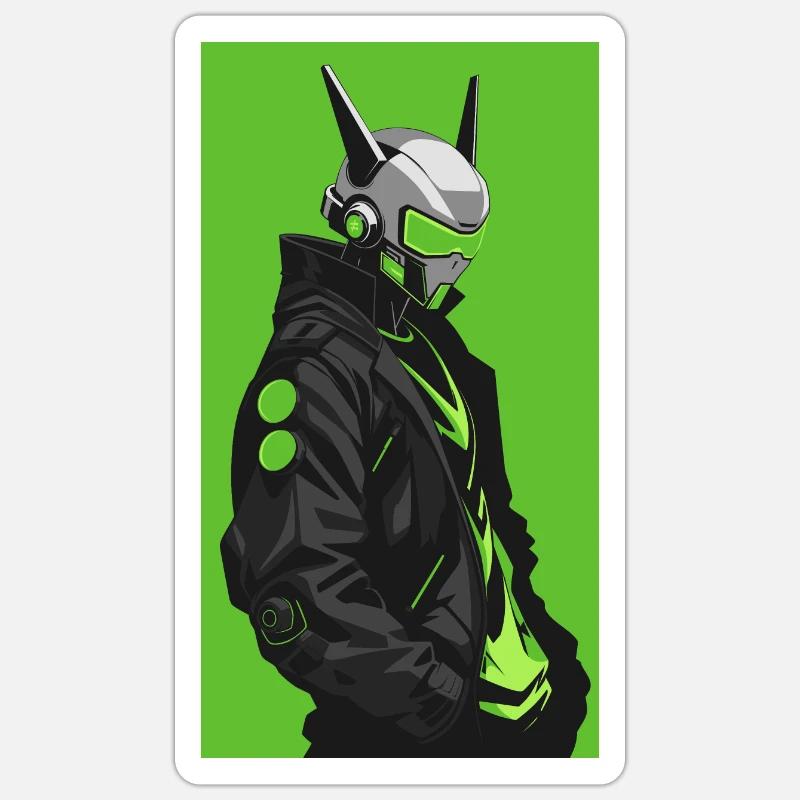 Mod.ed 1 : Vert acide Sticker taille S (10 x 10 cm)