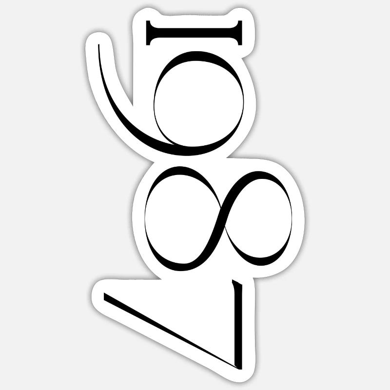 Millésime 1987 - Sticker taille S (10 x 10 cm) - blanc mat