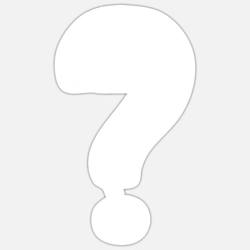 Question Mark Comic Sticker size S (10 x 10 cm)