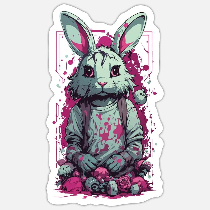 Gothic  Horror Splatter Art Sticker size S (10 x 10 cm)