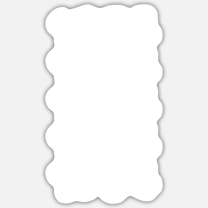 white 1954 - Sticker size S (10 x 10 cm) - white matte