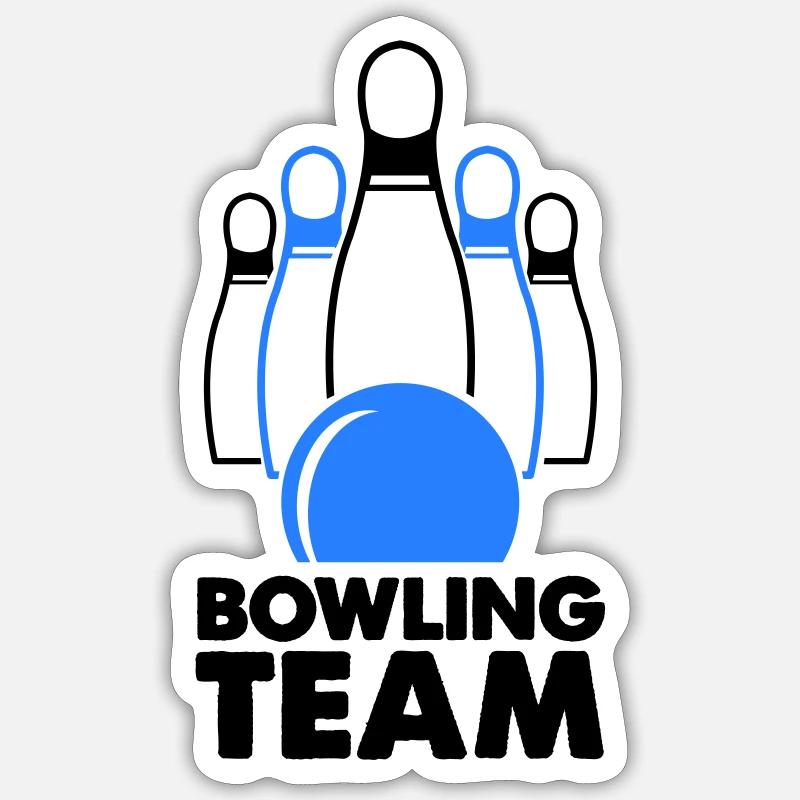Bowling Team Sticker size S (10 x 10 cm)
