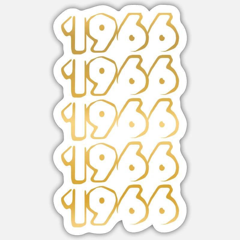 1966 - Sticker size S (10 x 10 cm) - white matte