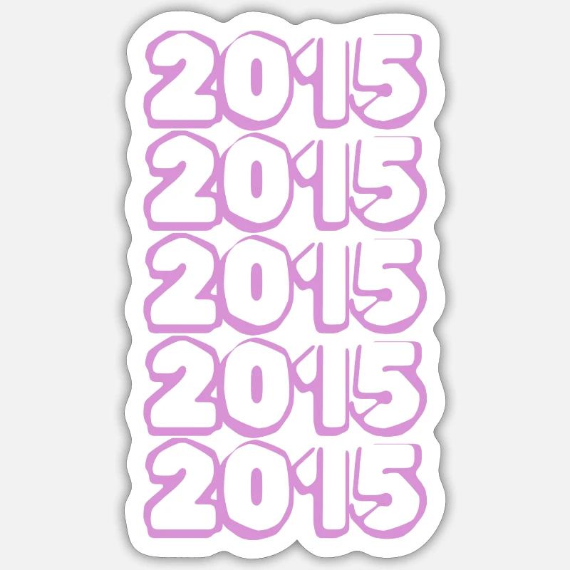 2015 - Sticker size S (10 x 10 cm) - white matte