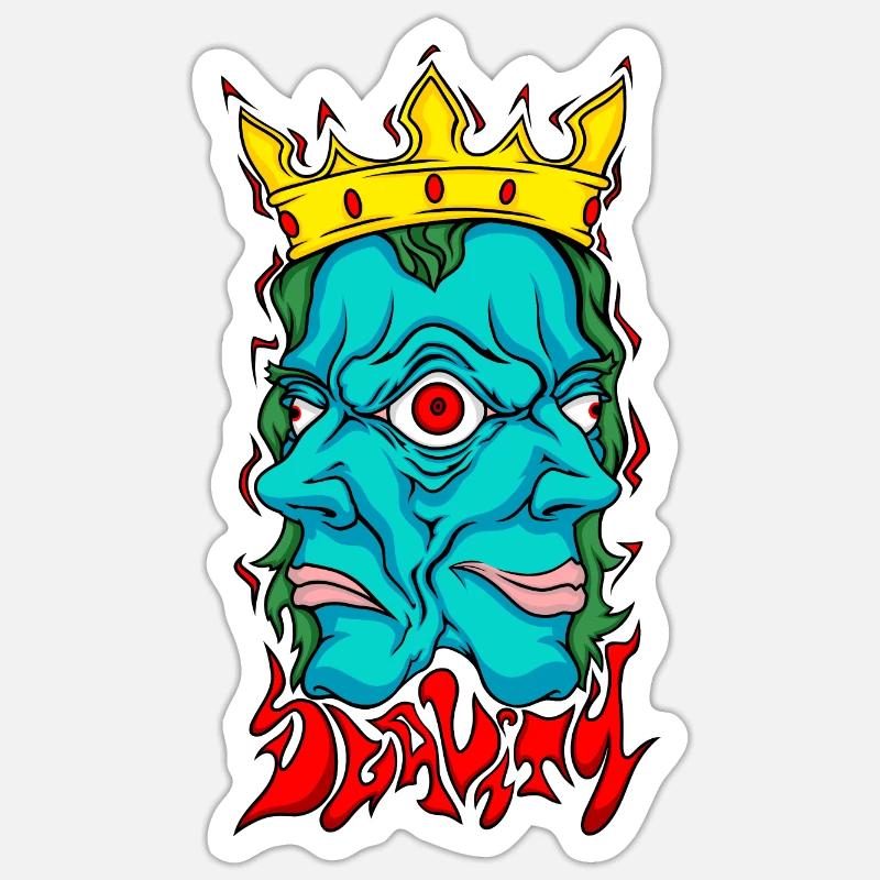 Dualitet II - Sticker størrelse S (10 x 10 cm) - mat hvid