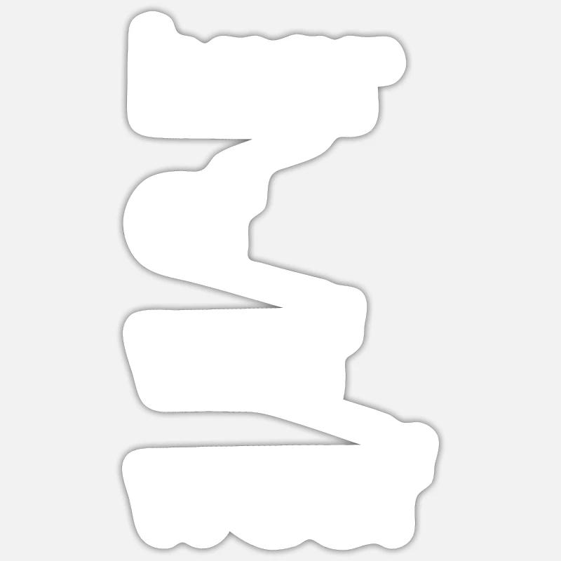 Random Input - Sticker Größe S (10 x 10 cm) - Mattweiß