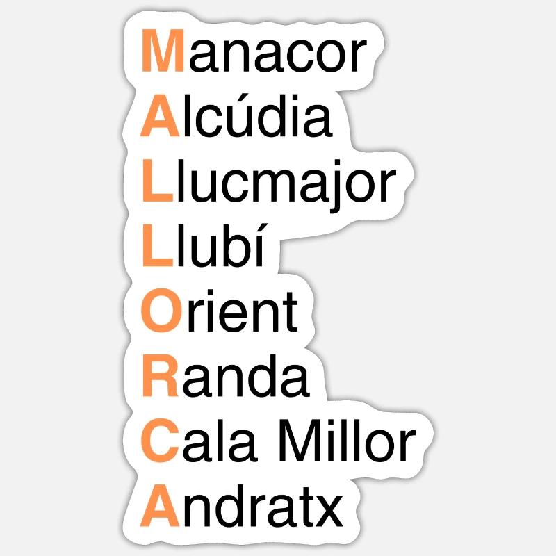 Mallorca Magic : Découvrez les plus beaux endroits de la ville Sticker taille S (10 x 10 cm)