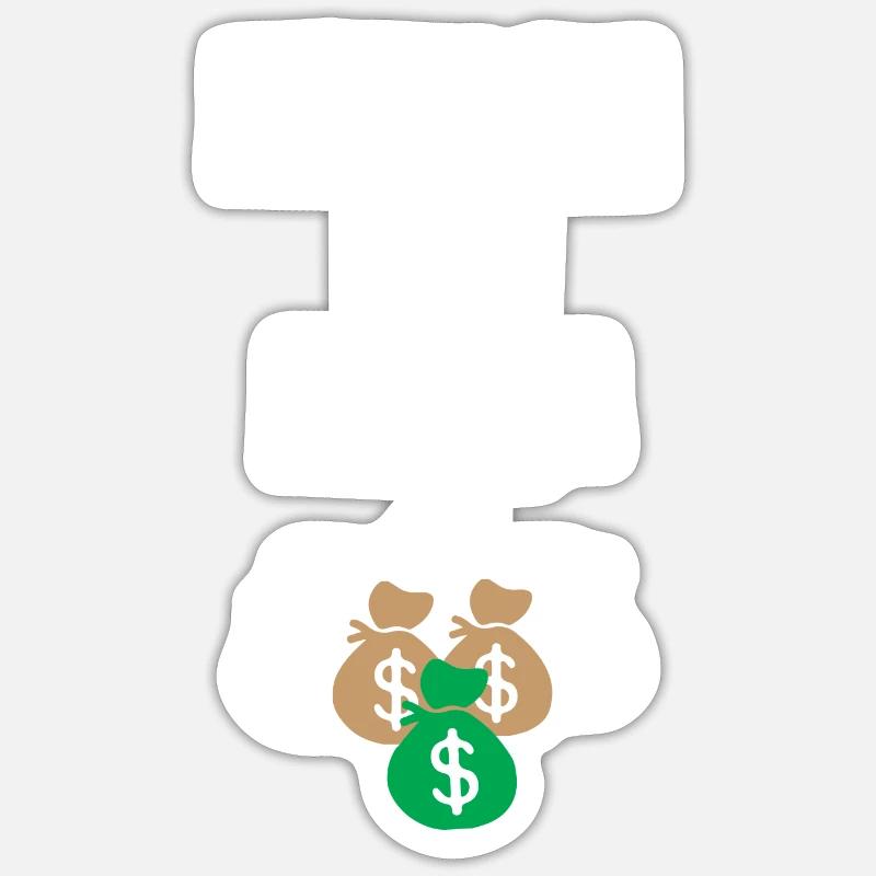 Conception d’argent d’exposition pour les professionnels à revenu élevé Sticker taille S (10 x 10 cm)