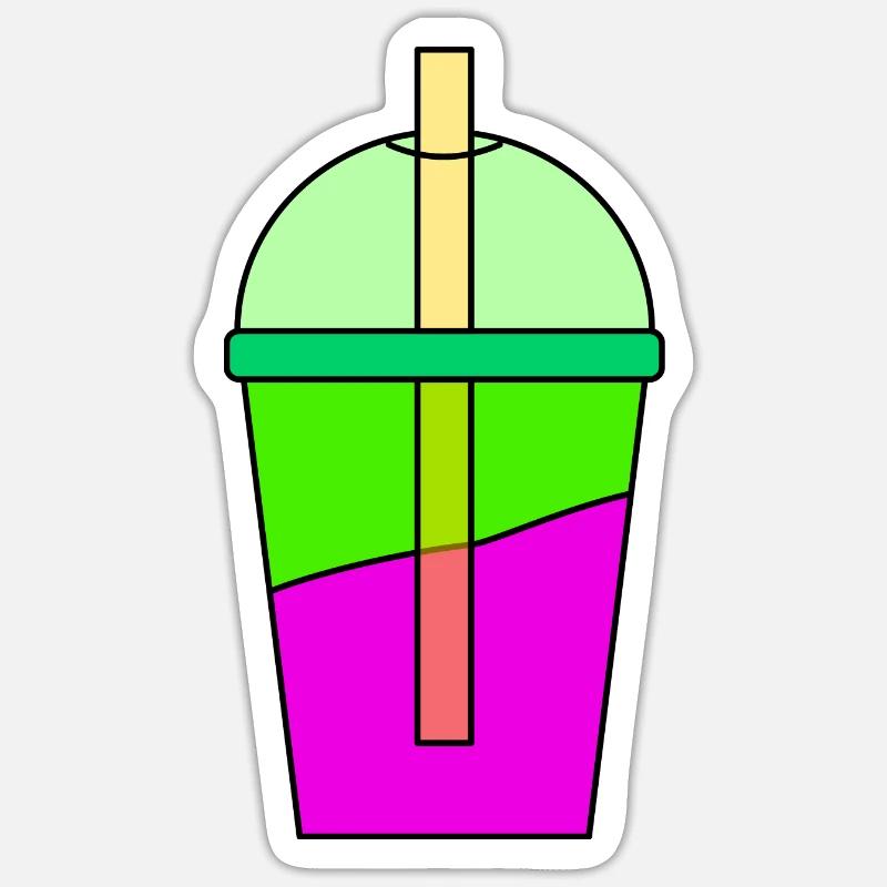 Shake 3 Farbe - Sticker Größe S (10 x 10 cm) - Mattweiß