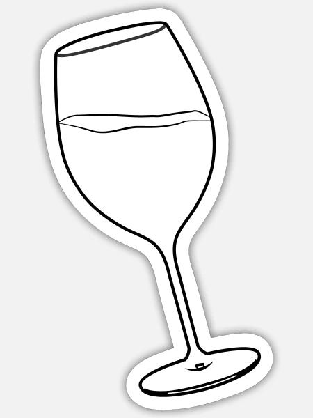 - Sticker size S (10 x 10 cm) - white matte