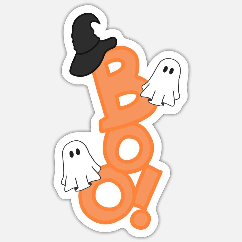 Hou - Sticker taille S (10 x 10 cm) - blanc mat