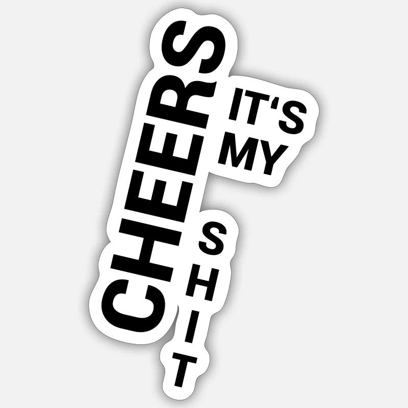 Ma merde - Sticker taille S (10 x 10 cm) - blanc mat