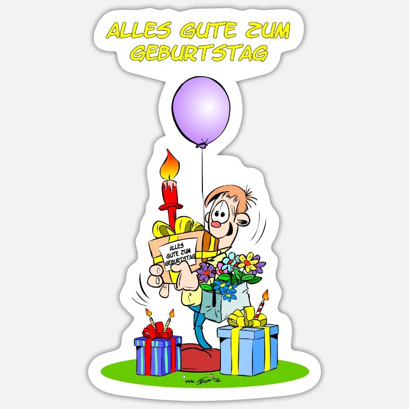 Geburtstag Sticker Größe S (10 x 10 cm)