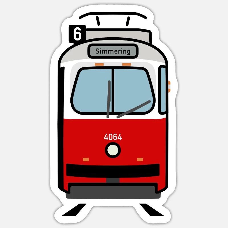Tramway de Vienne E2 Sticker taille S (10 x 10 cm)